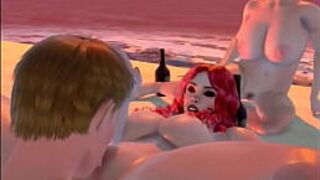 My New Life Cap 20 - sexy redhead sucks my cock and gives me a titjob porn video